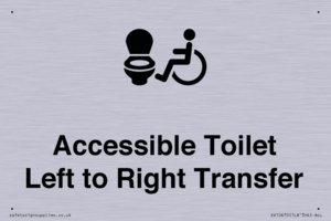 Accessible Toilet with Left to Right Transfer